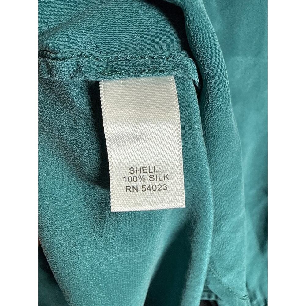 Banana Republic Women's Teal Button-Up Blouse - Picture 5 of 7